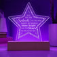 Engraved Acrylic Star Plaque - You Are My Soulmate