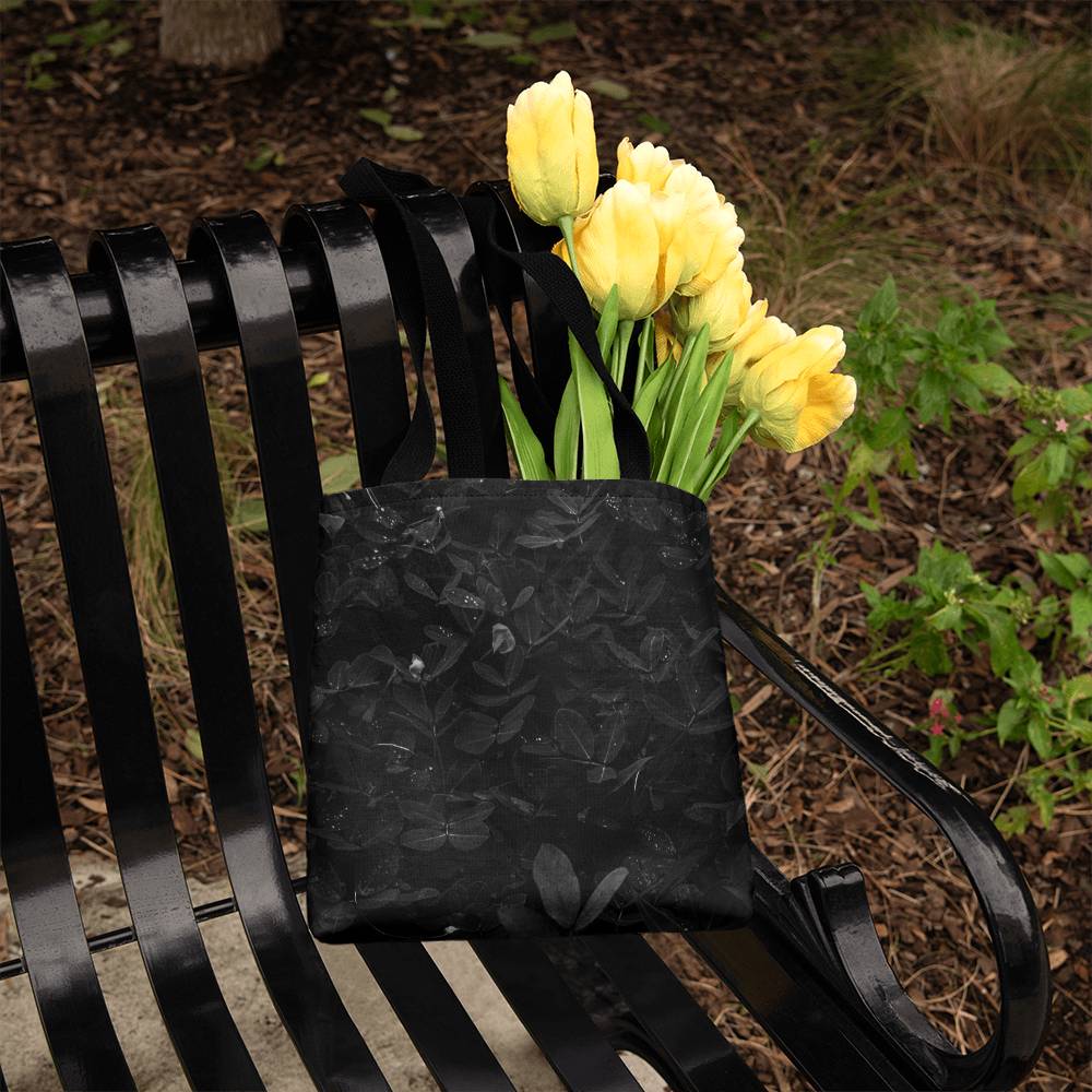 Classic Tote Bag - Black Flower