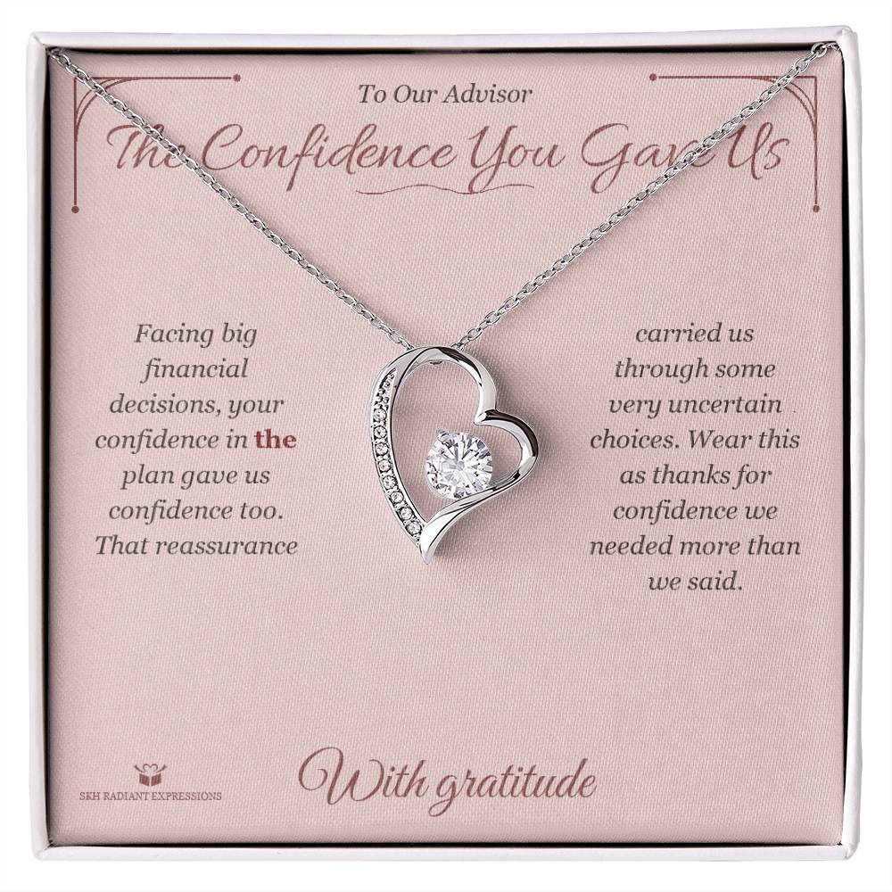 The Confidence You Gave Us - Forever Love Necklace for Advisor