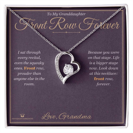 Front Row Forever - Forever Love Necklace for Granddaughter - personalized keepsake gift from SKH Radiant Expressions