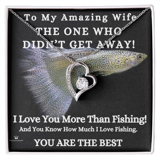 To My Amazing Wife - You're the One Who Stayed - Forever Love Necklace