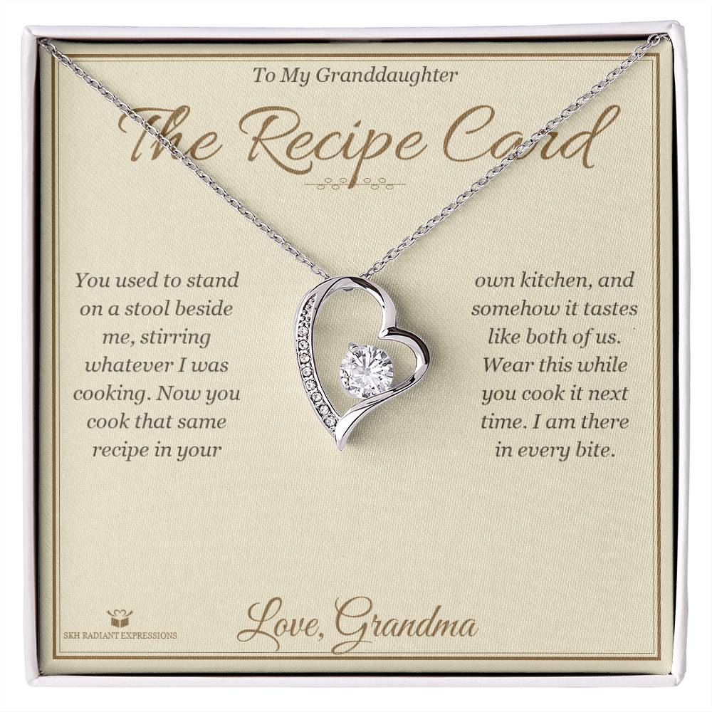 The Recipe Card - Forever Love Necklace for Granddaughter