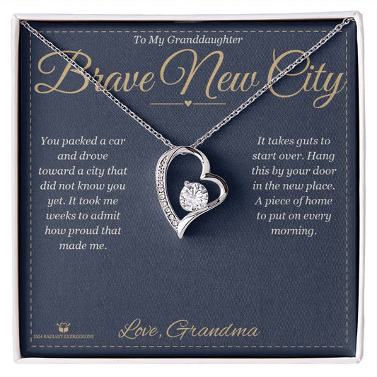 Brave New City - Forever Love Necklace for Granddaughter - personalized keepsake gift from SKH Radiant Expressions