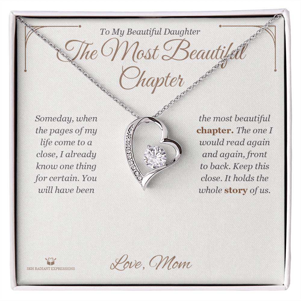 The Most Beautiful Chapter - Forever Love Necklace for Daughter
