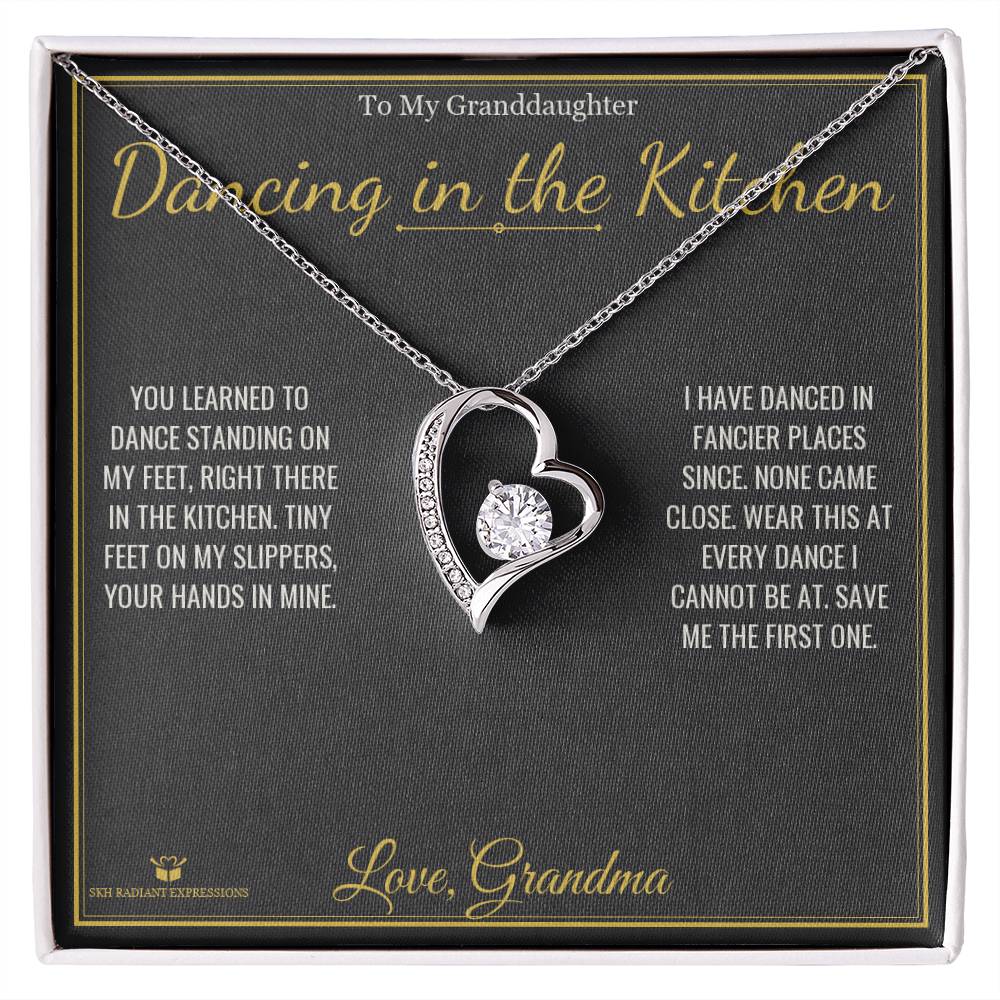 Dancing in the Kitchen - Forever Love Necklace for Granddaughter - personalized keepsake gift from SKH Radiant Expressions