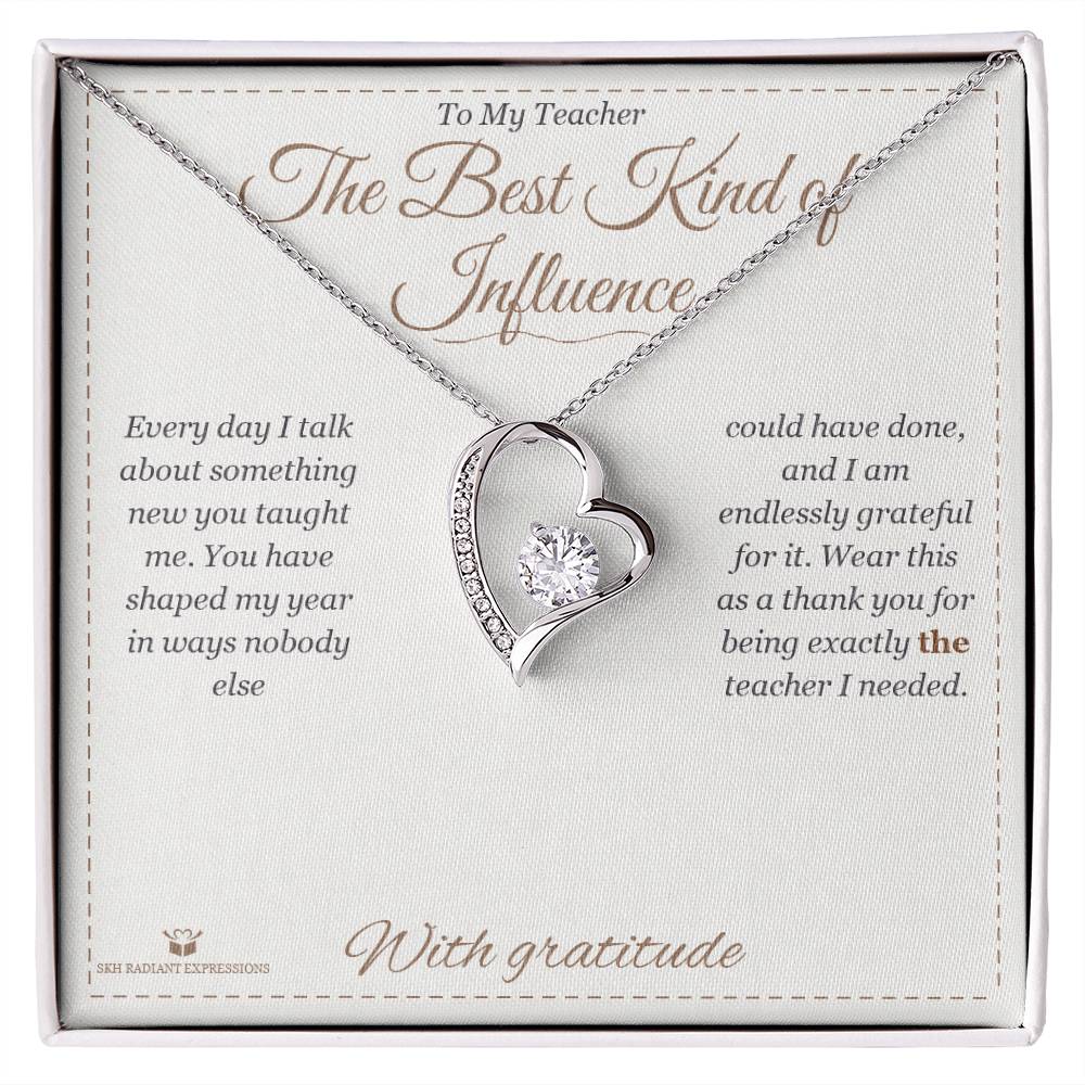 The Best Kind of Influence - a real story behind this forever love necklace