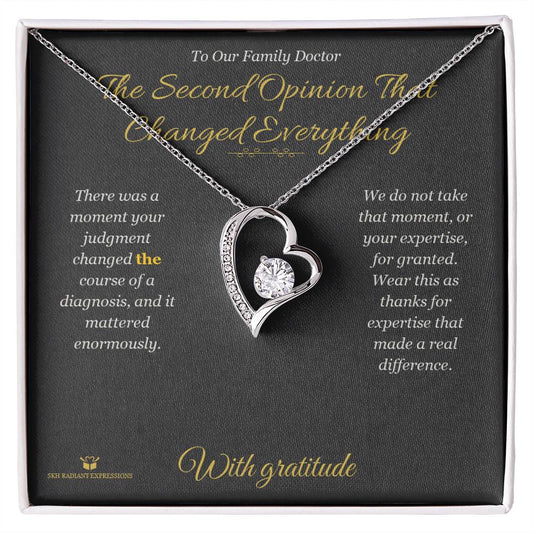 The Second Opinion That Changed Everything - Forever Love Necklace for Doctor - personalized keepsake gift from SKH Radiant Expressions