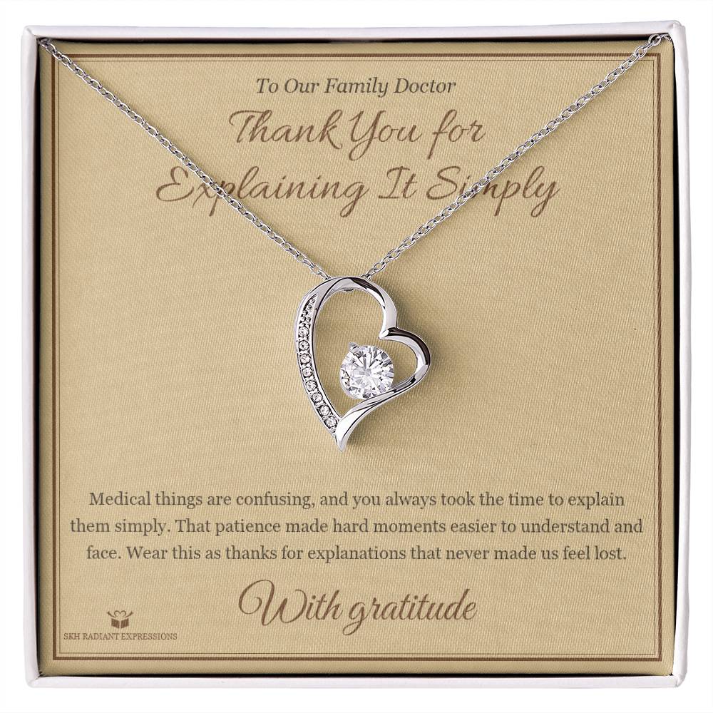 Thank You for Explaining It Simply - Forever Love Necklace for Doctor