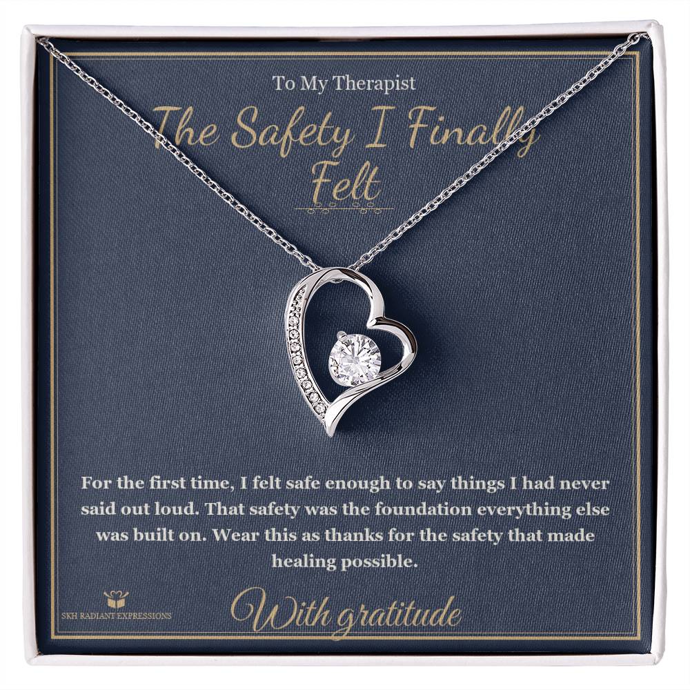 The Safety I Finally Felt - Forever Love Necklace for Therapist