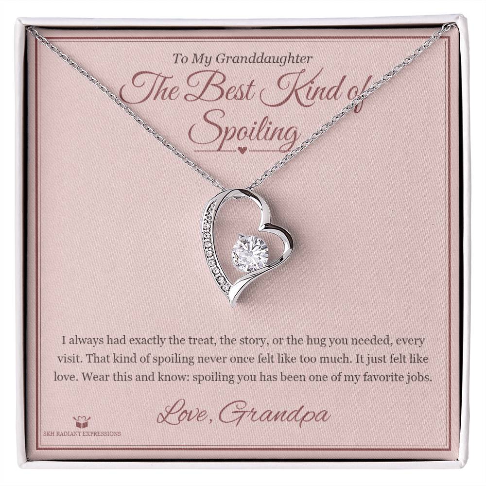 The Best Kind of Spoiling - Forever Love Necklace for Granddaughter
