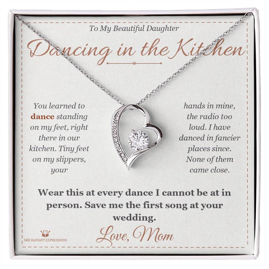 Dancing in the Kitchen - Forever Love Necklace for Daughter - personalized keepsake gift from SKH Radiant Expressions