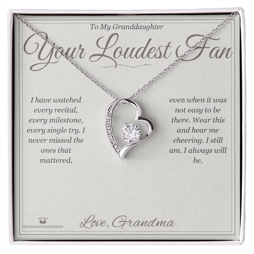 Your Loudest Fan - Forever Love Necklace for Granddaughter