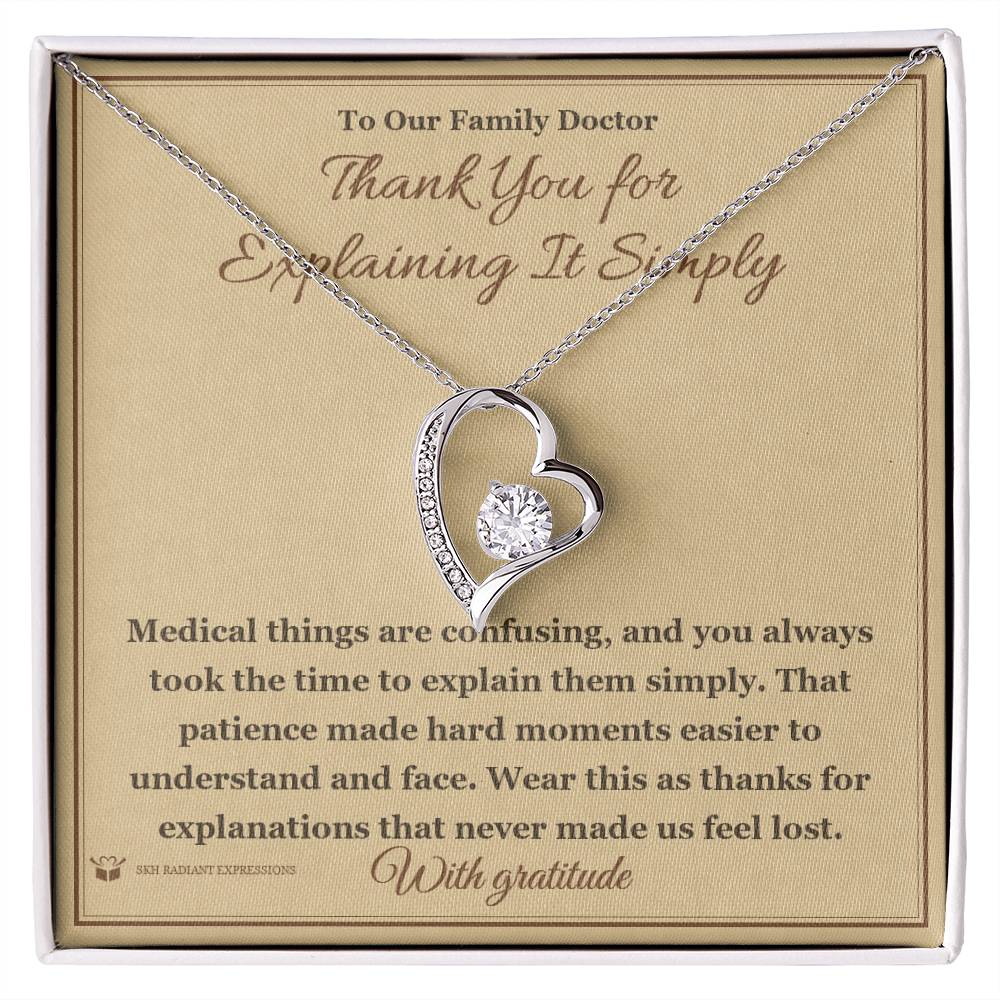 Thank You for Explaining It Simply - Forever Love Necklace for Doctor