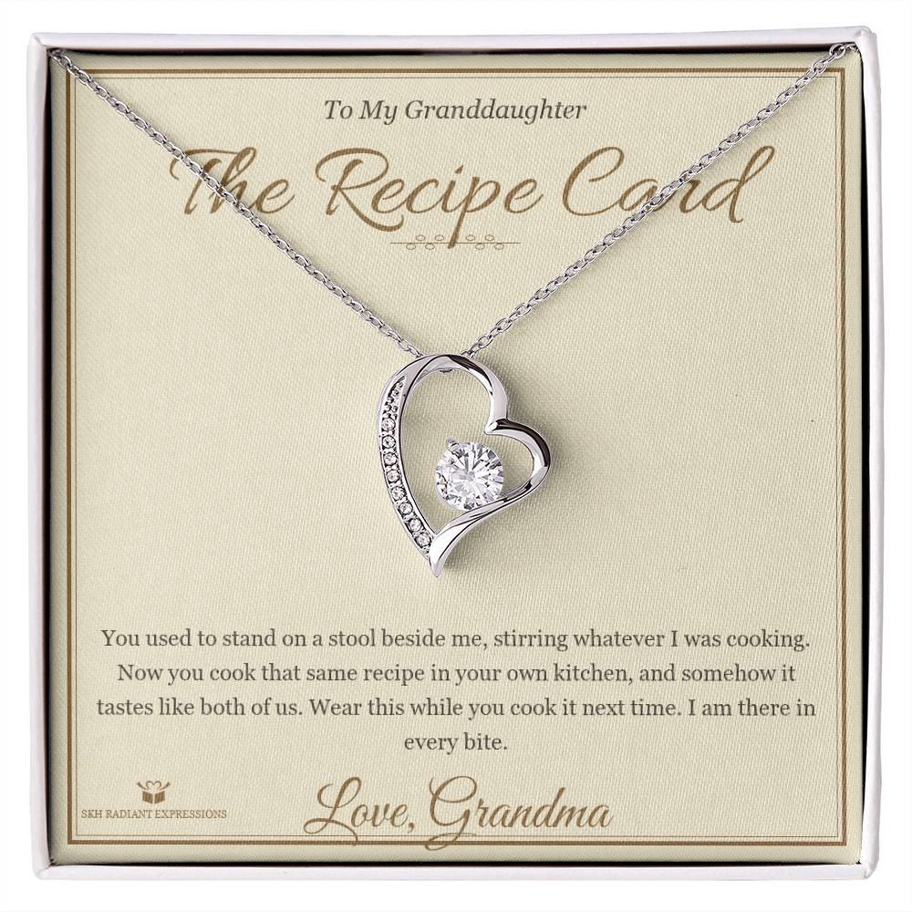 The Recipe Card - Forever Love Necklace for Granddaughter