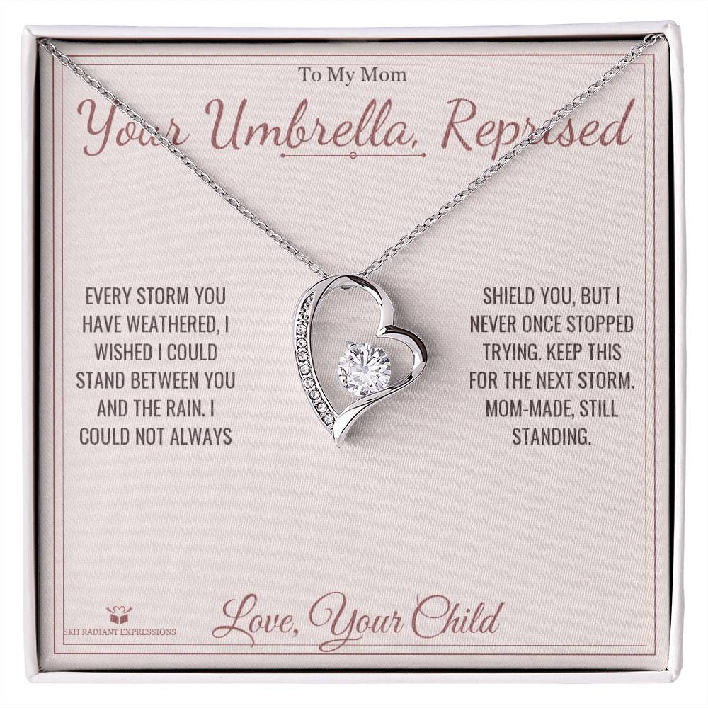 Your Umbrella, Reprised - Forever Love Necklace for Mom - personalized keepsake gift from SKH Radiant Expressions
