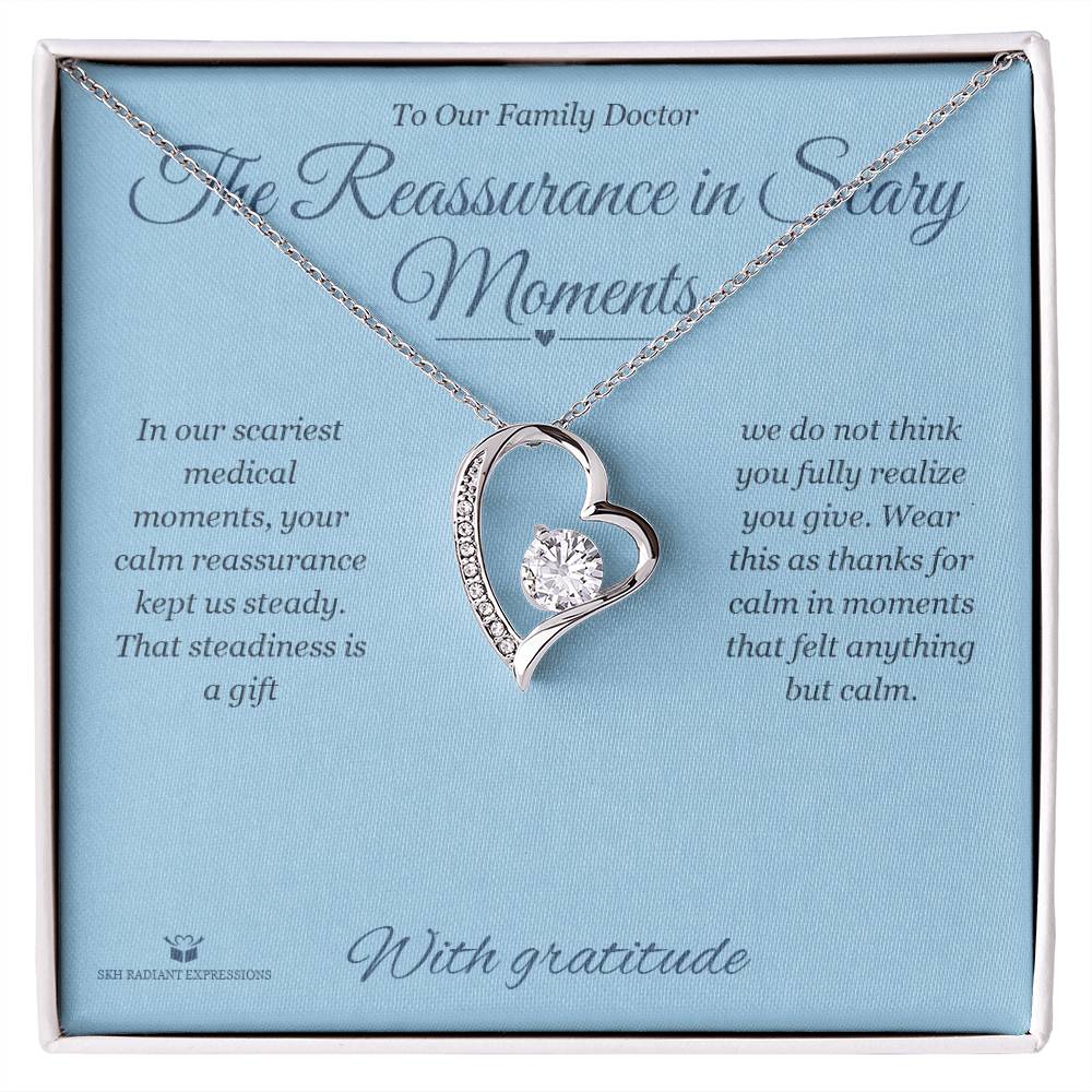 The Reassurance in Scary Moments - Forever Love Necklace for Doctor - personalized keepsake gift from SKH Radiant Expressions