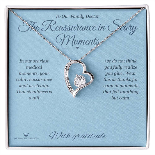 The Reassurance in Scary Moments - Forever Love Necklace for Doctor - personalized keepsake gift from SKH Radiant Expressions
