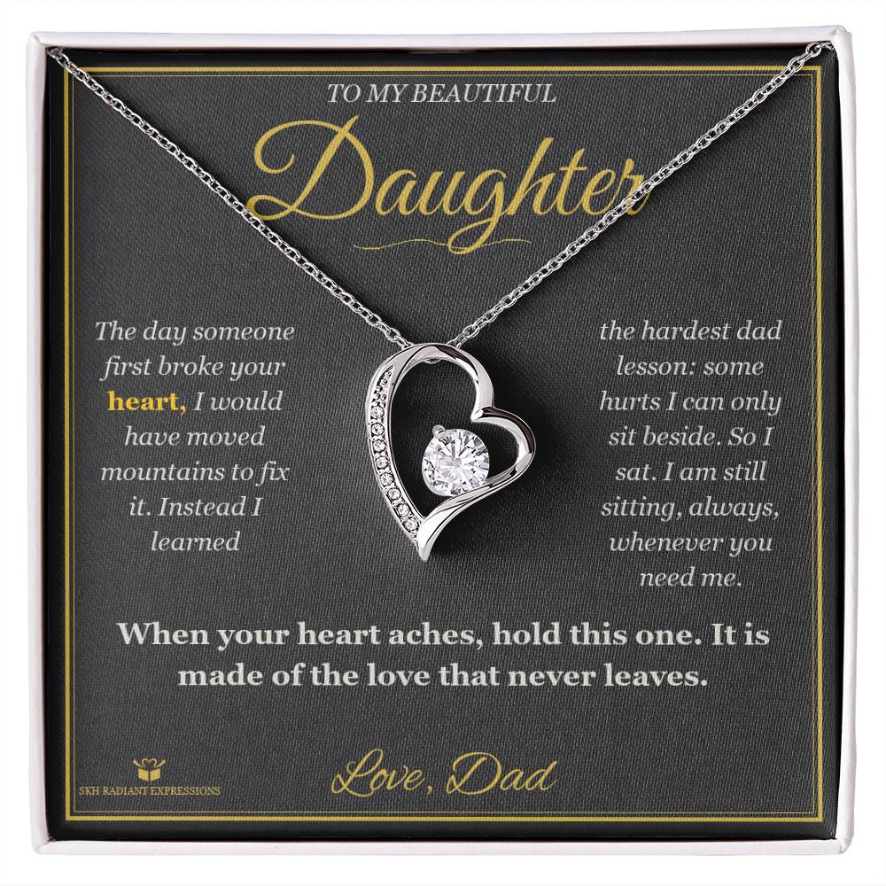 Your First Heartbreak - Forever Love Necklace for Daughter - personalized keepsake gift from SKH Radiant Expressions