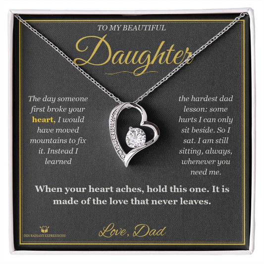 Your First Heartbreak - Forever Love Necklace for Daughter - personalized keepsake gift from SKH Radiant Expressions