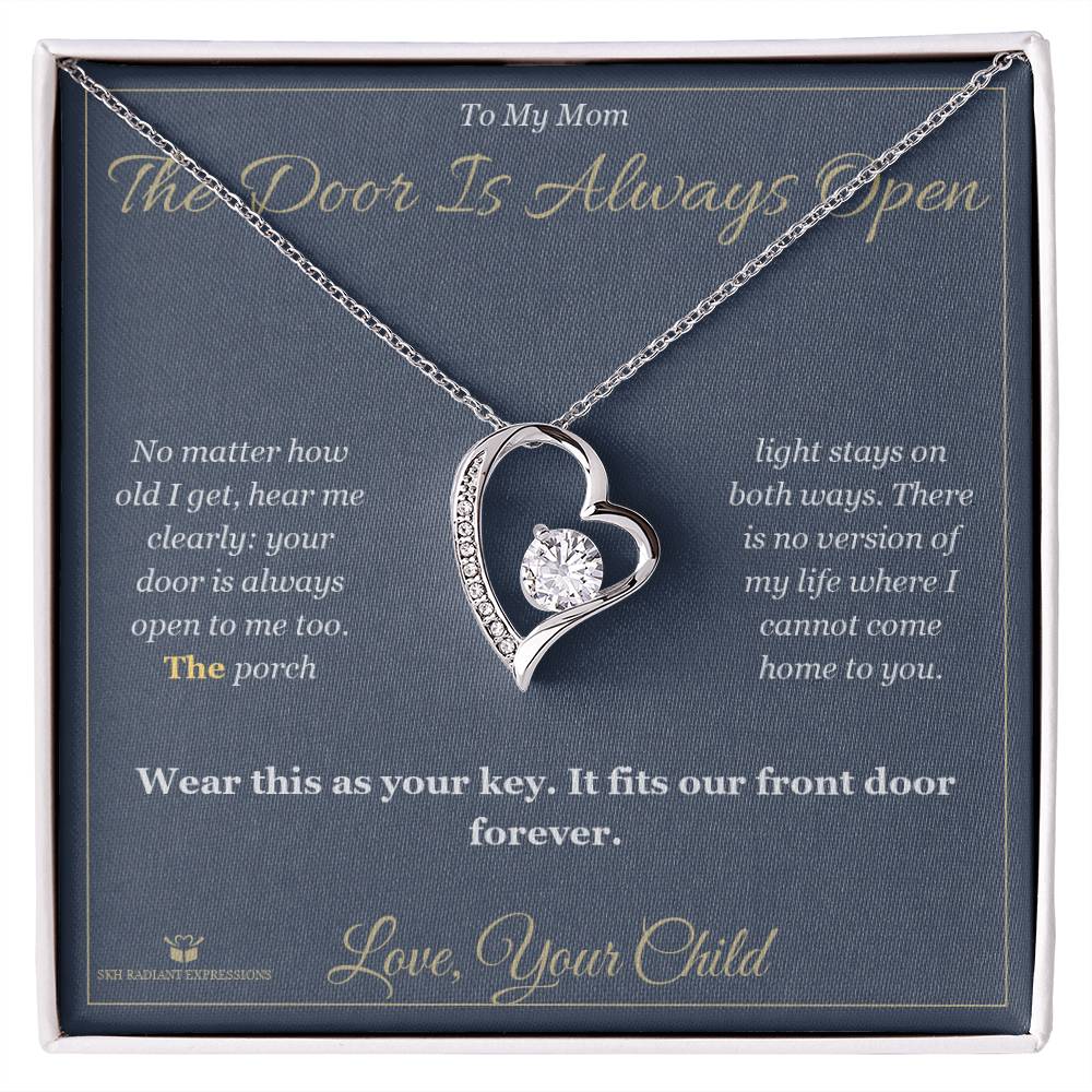 The Door Is Always Open - Forever Love Necklace for Mom - personalized keepsake gift from SKH Radiant Expressions
