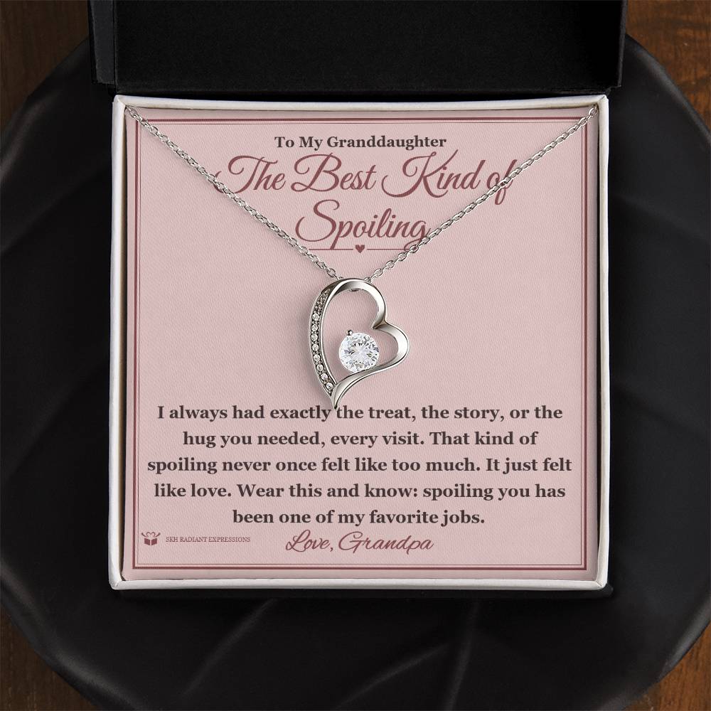 The Best Kind of Spoiling - Forever Love Necklace for Granddaughter