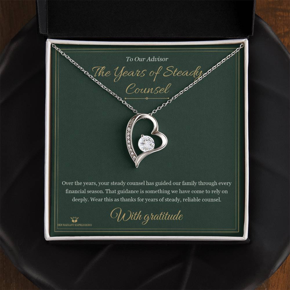 The Years of Steady Counsel - Forever Love Necklace for Advisor
