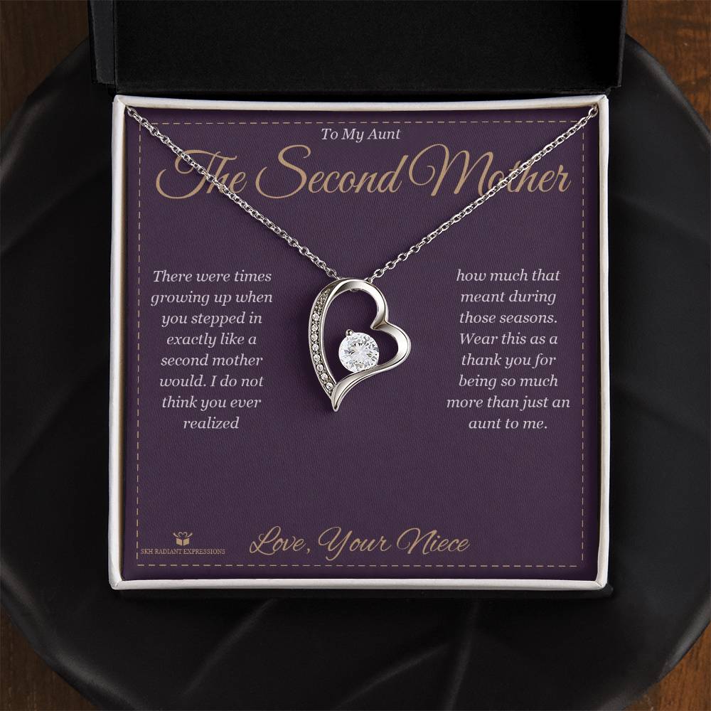 The Second Mother - Forever Love Necklace for Aunt - personalized keepsake gift from SKH Radiant Expressions