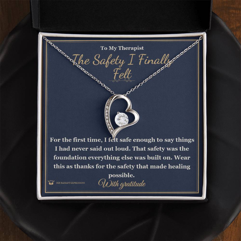 The Safety I Finally Felt - Forever Love Necklace for Therapist