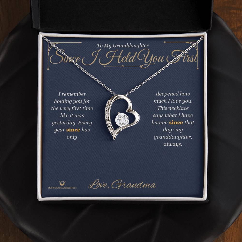 Since I Held You First - Forever Love Necklace for Granddaughter - personalized keepsake gift from SKH Radiant Expressions