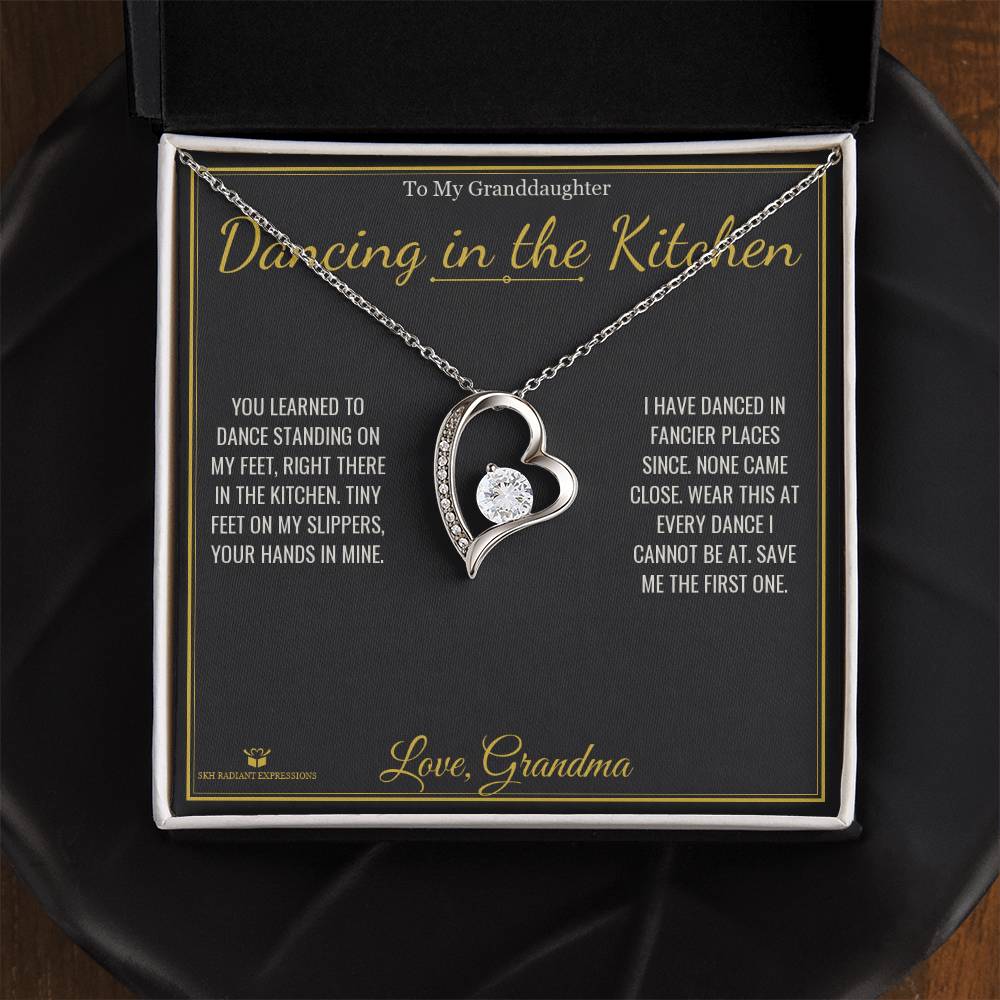 Dancing in the Kitchen - Forever Love Necklace for Granddaughter - personalized keepsake gift from SKH Radiant Expressions