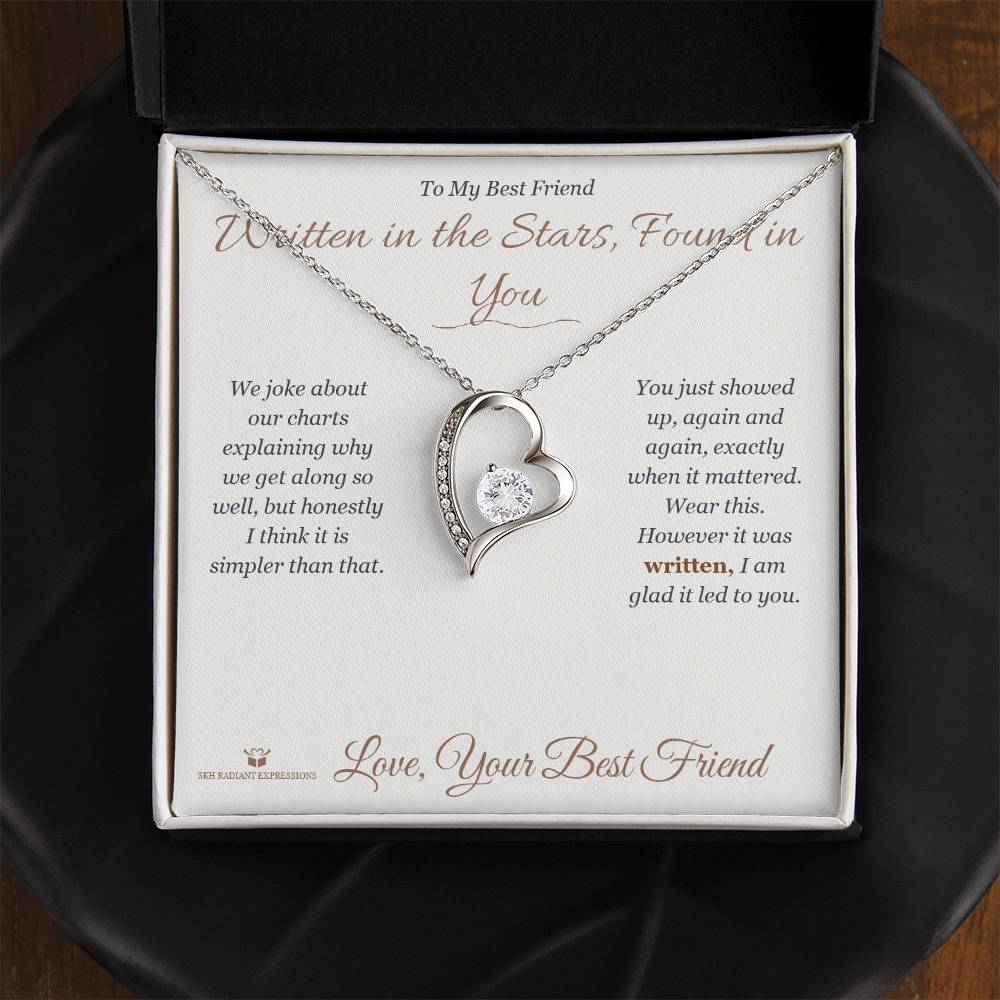 Written in the Stars, Found in You - Forever Love Necklace for Best Friend - personalized keepsake gift from SKH Radiant Expressions