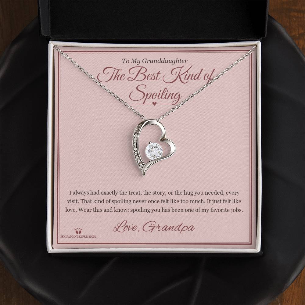 The Best Kind of Spoiling - Forever Love Necklace for Granddaughter