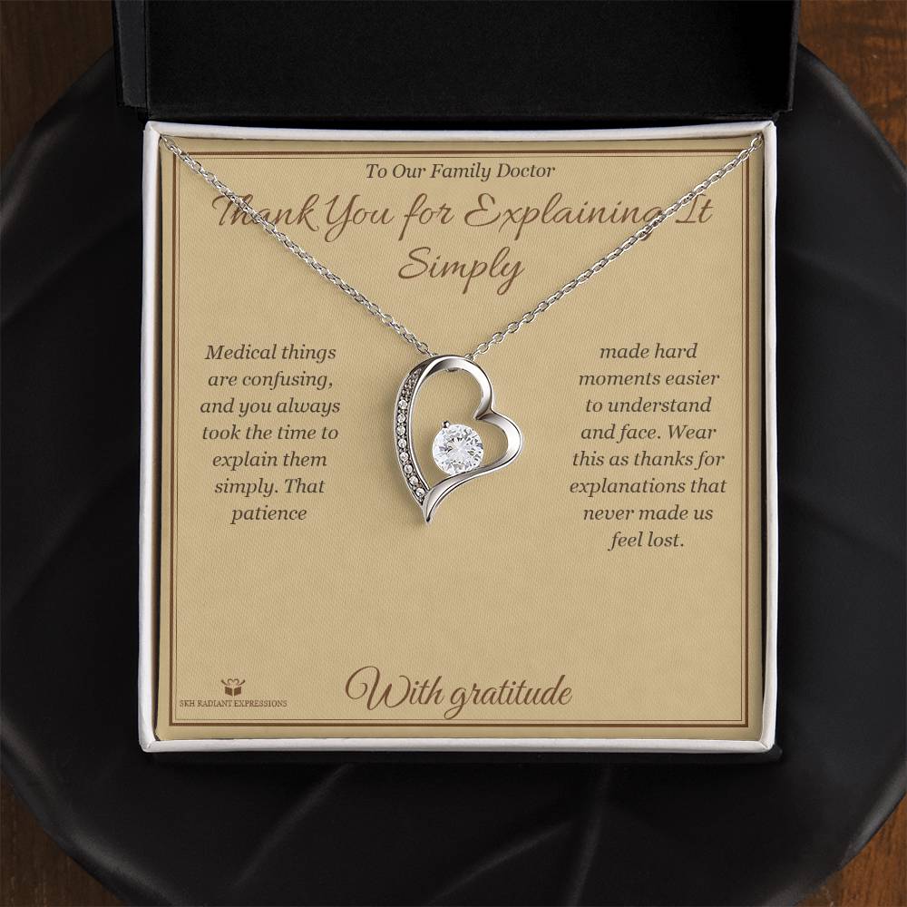 Thank You for Explaining It Simply - Forever Love Necklace for Doctor