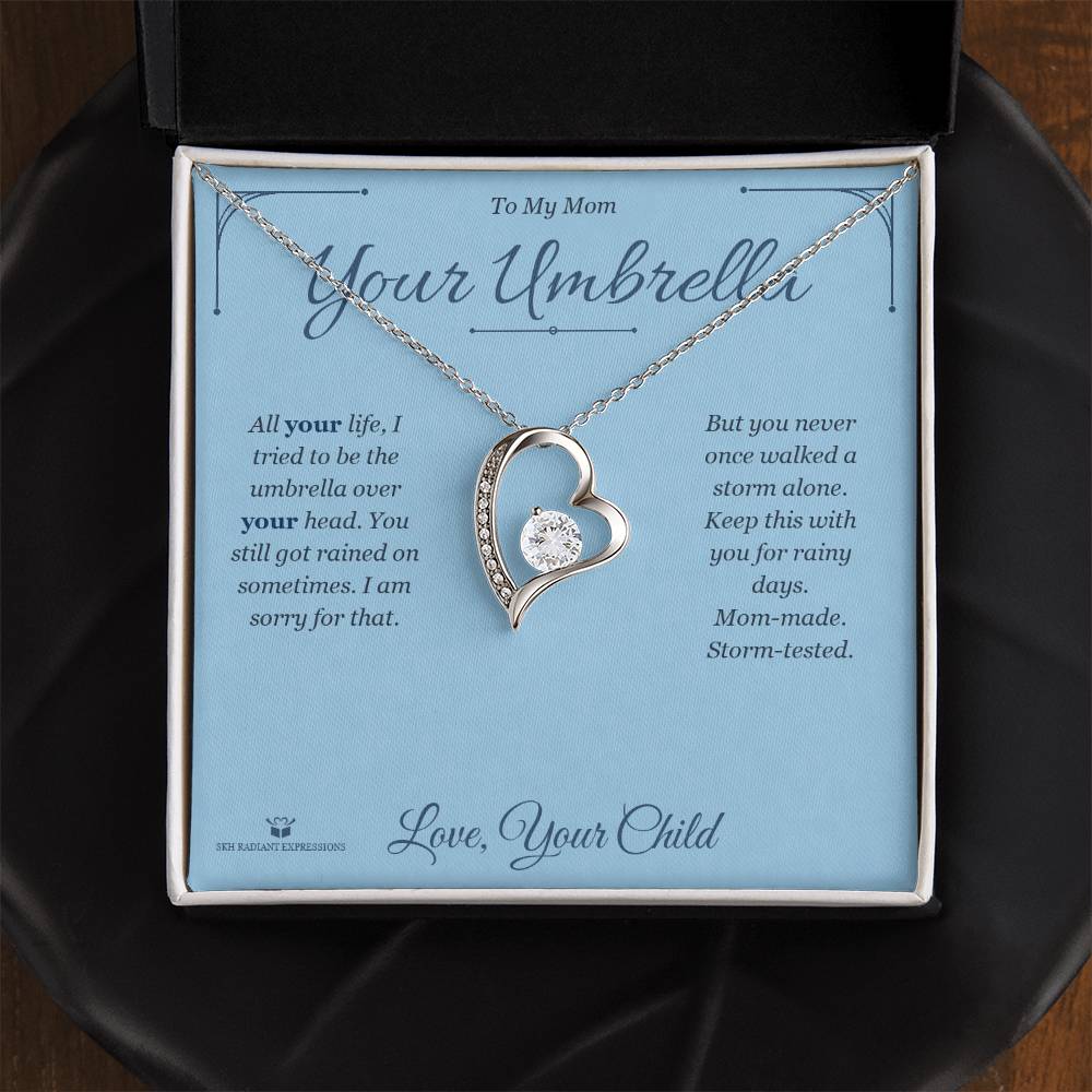 Your Umbrella - Forever Love Necklace for Mom - personalized keepsake gift from SKH Radiant Expressions
