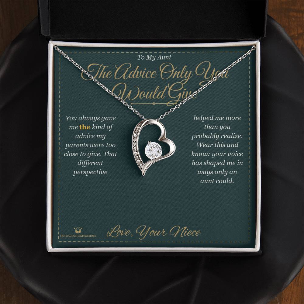 The Advice Only You Would Give - Forever Love Necklace for Aunt