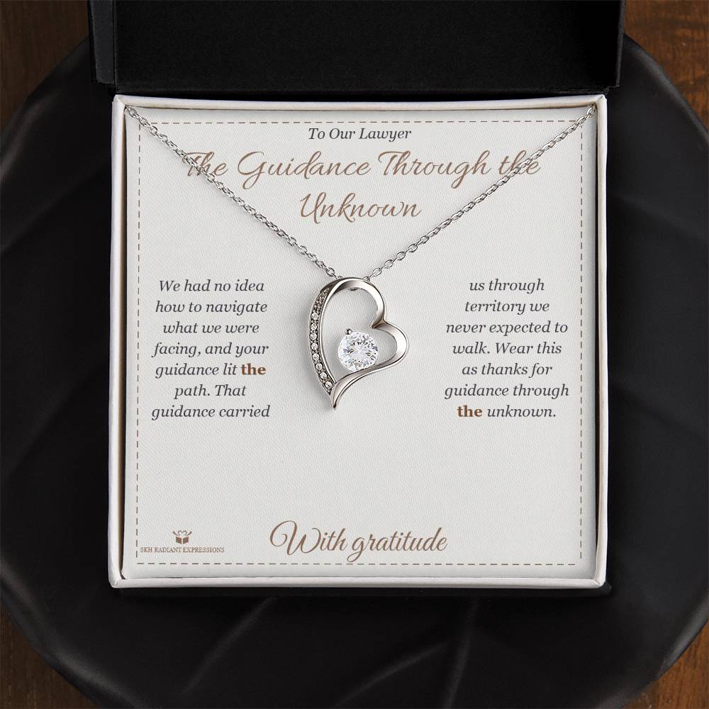 The Guidance Through the Unknown - Forever Love Necklace for Lawyer - personalized keepsake gift from SKH Radiant Expressions