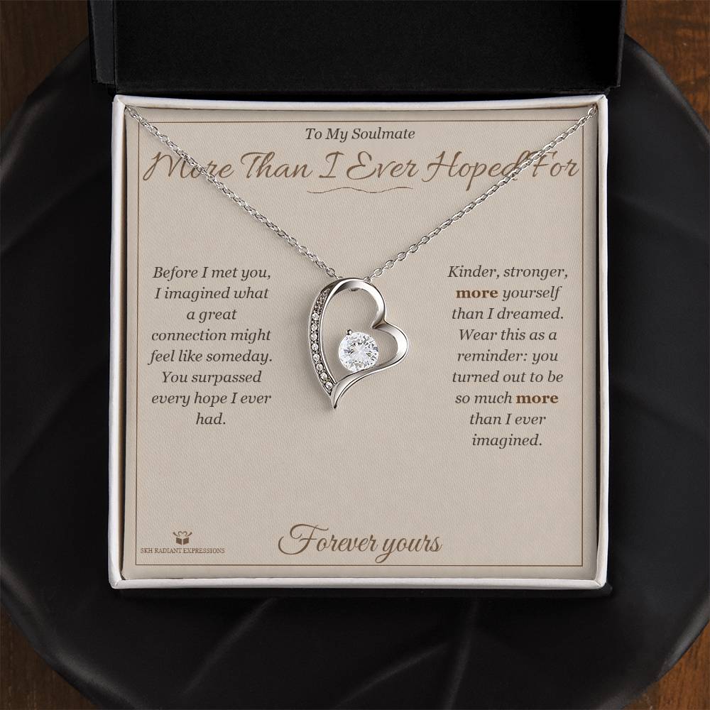 More Than I Ever Hoped For - Forever Love Necklace for Soulmate