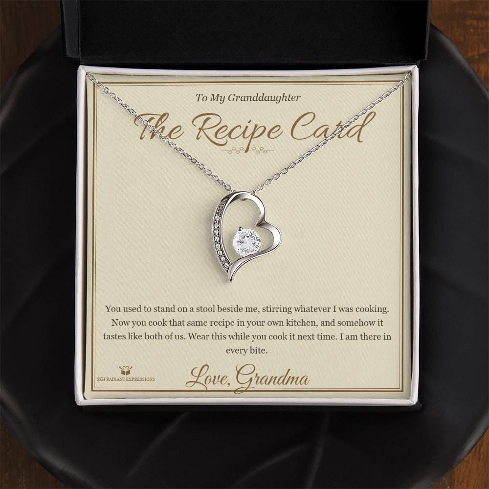 The Recipe Card - Forever Love Necklace for Granddaughter