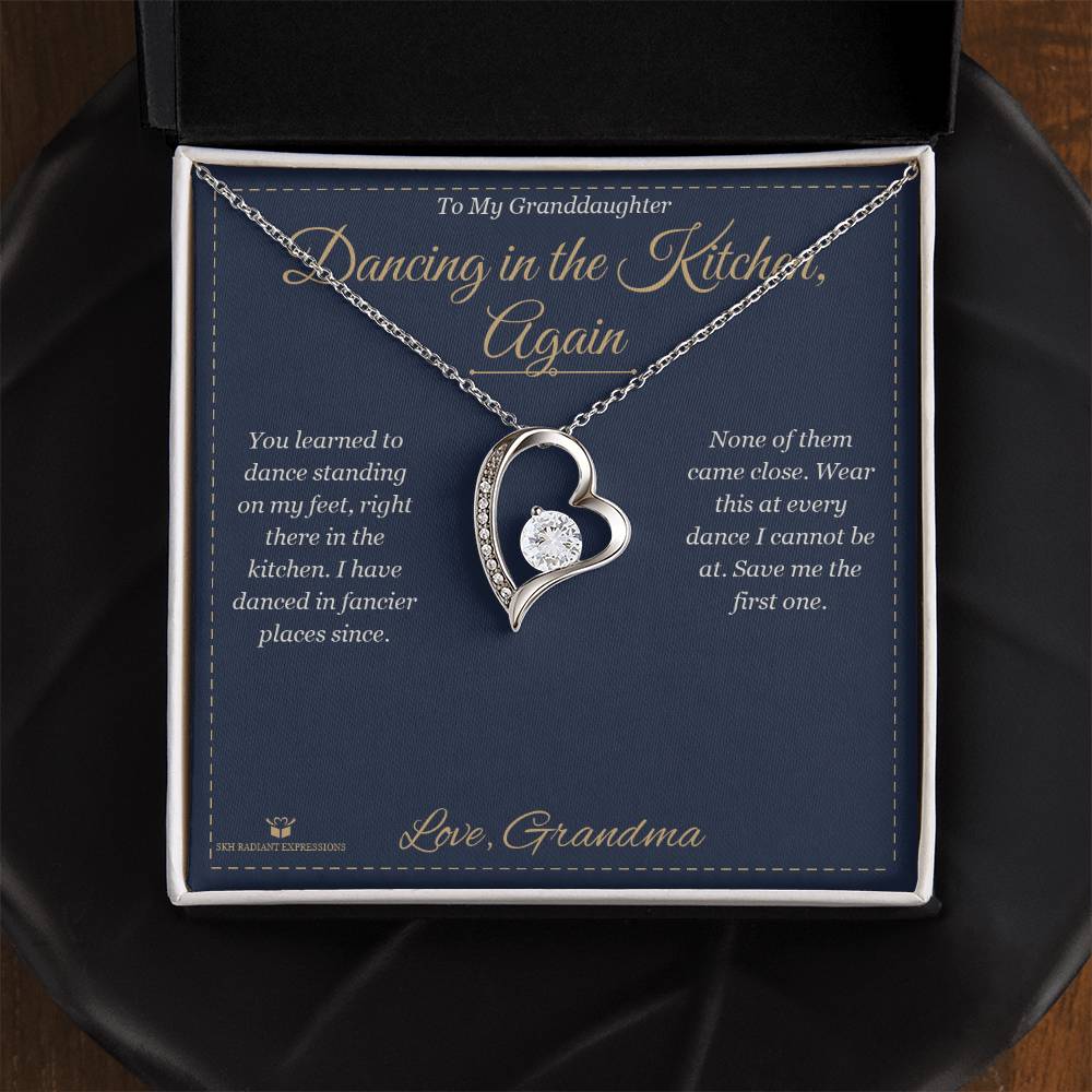 Dancing in the Kitchen, Again - Forever Love Necklace for Granddaughter - personalized keepsake gift from SKH Radiant Expressions