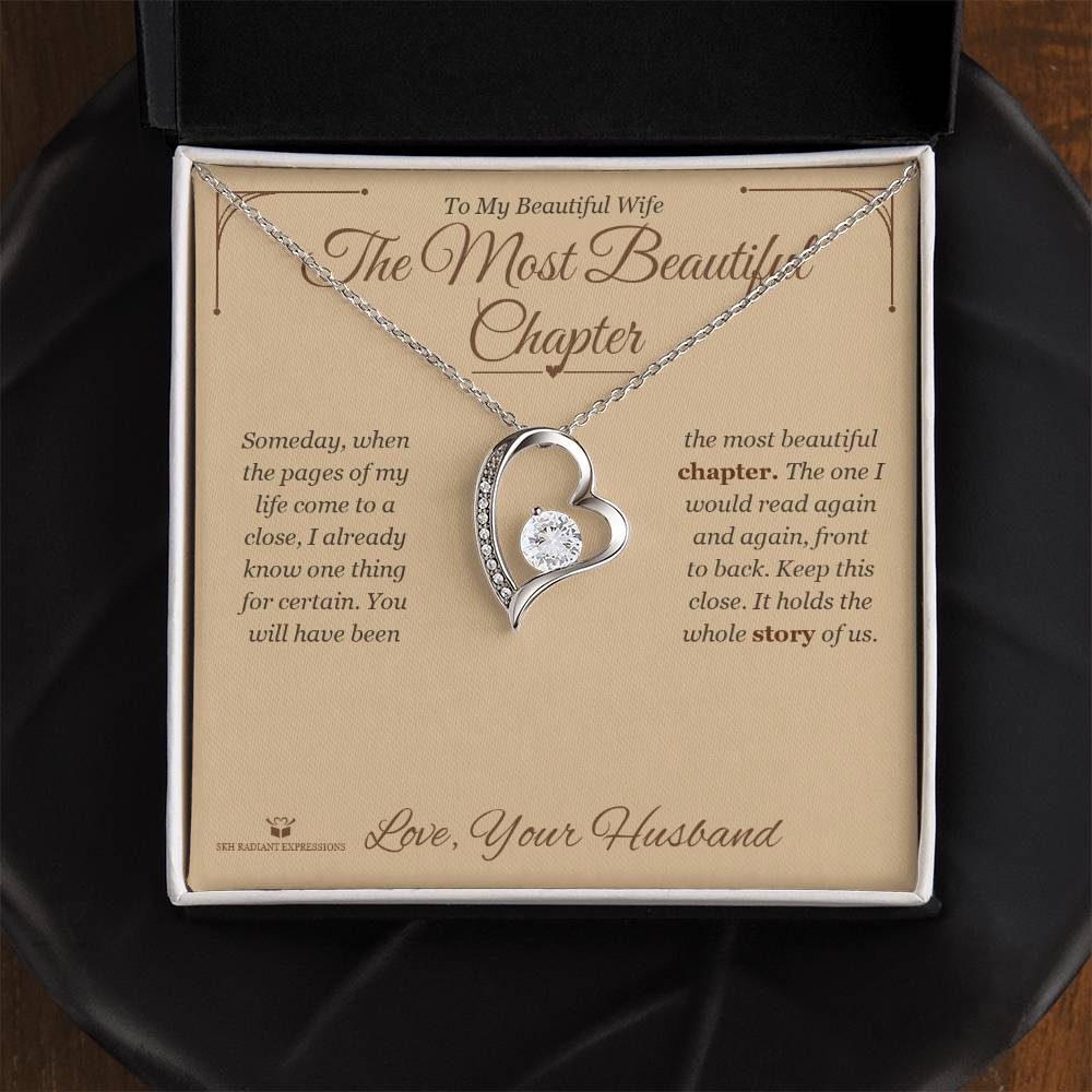 The Most Beautiful Chapter - Forever Love Necklace for Wife