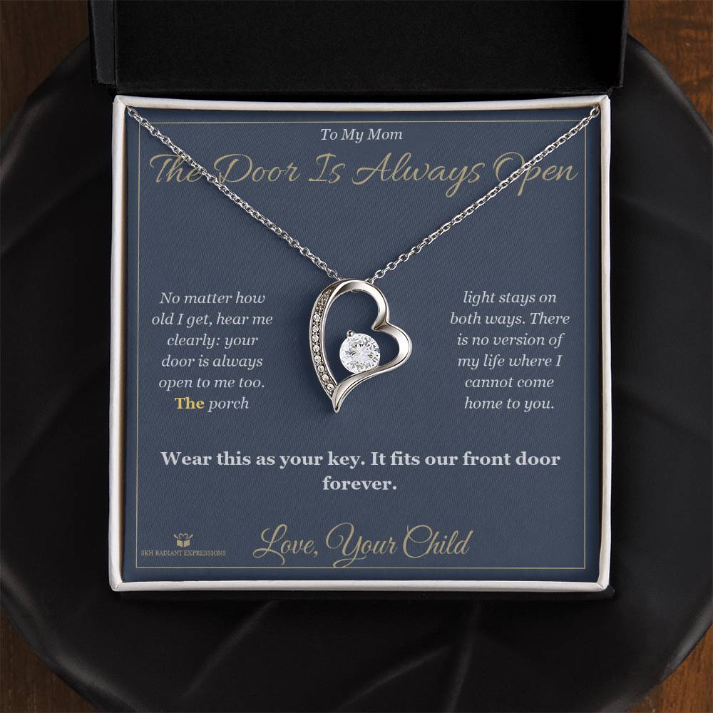 The Door Is Always Open - Forever Love Necklace for Mom - personalized keepsake gift from SKH Radiant Expressions