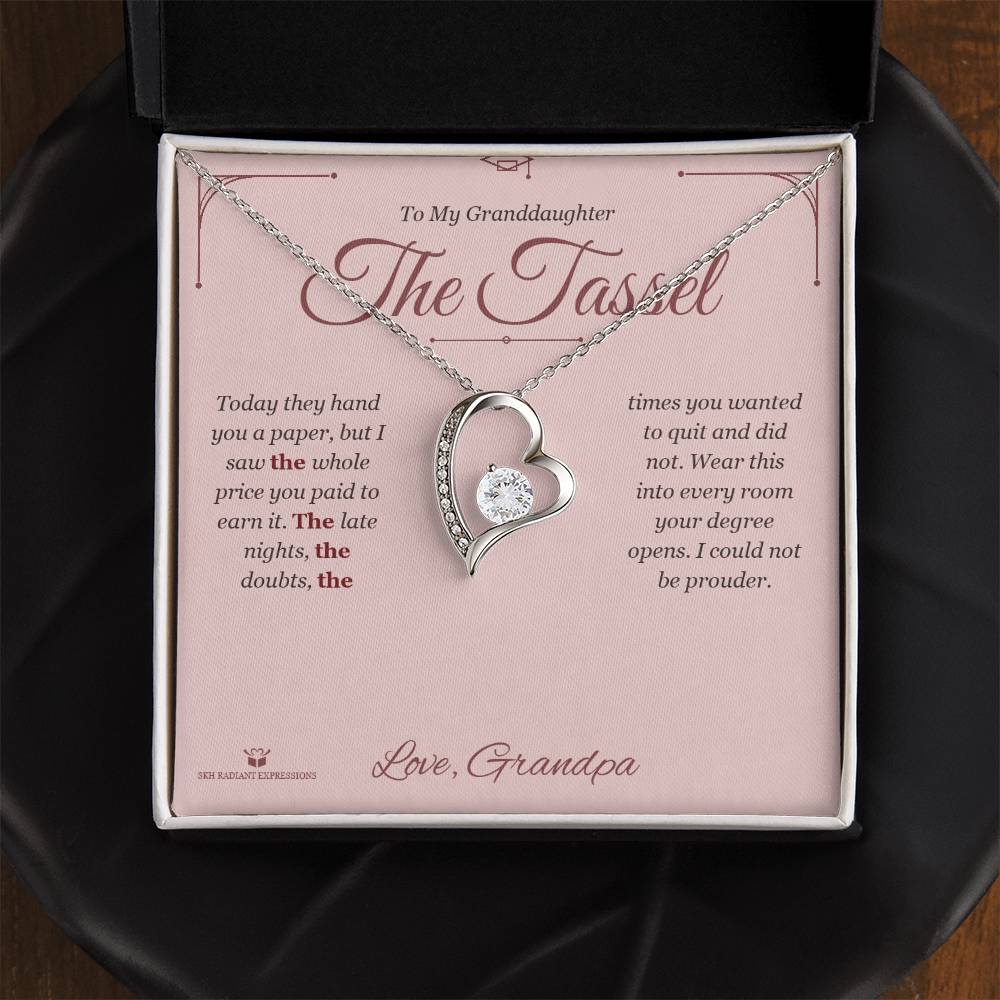 The Tassel - Forever Love Necklace for Granddaughter - personalized keepsake gift from SKH Radiant Expressions
