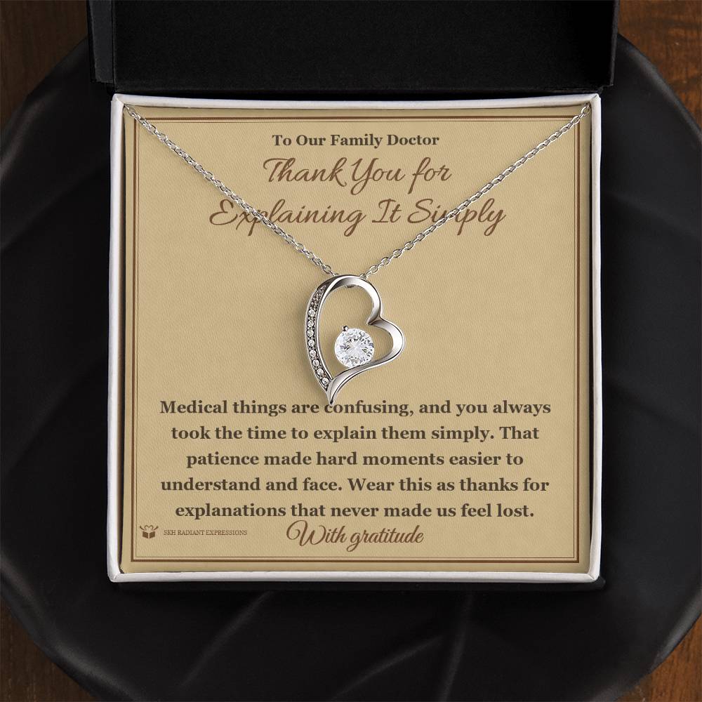 Thank You for Explaining It Simply - Forever Love Necklace for Doctor