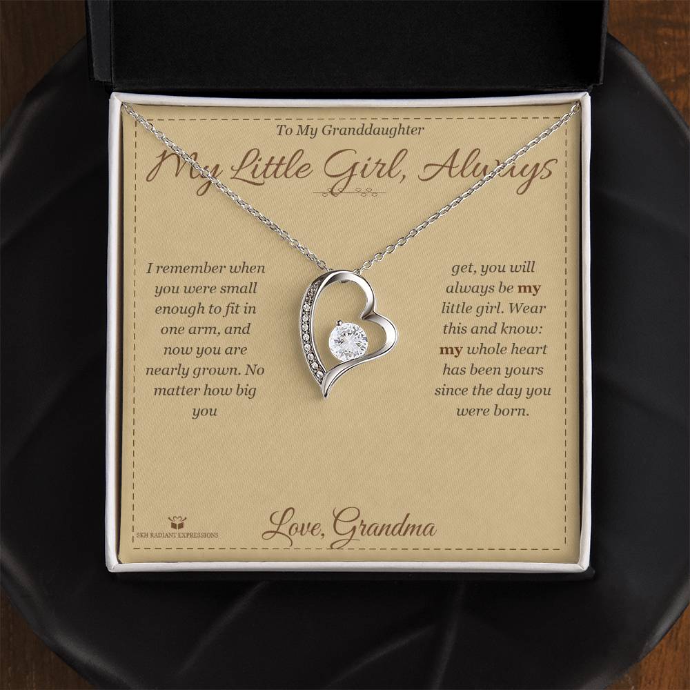 My Little Girl, Always - Forever Love Necklace for Granddaughter