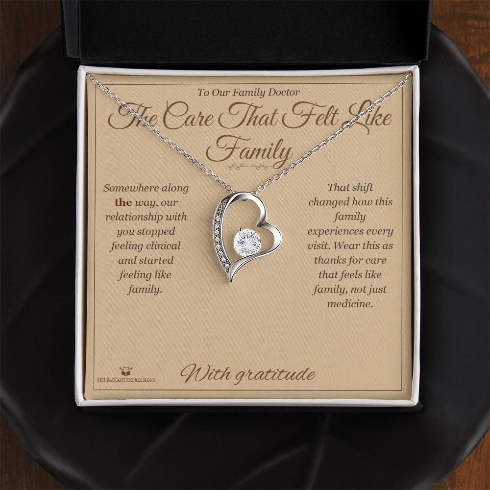 The Care That Felt Like Family - Forever Love Necklace for Doctor