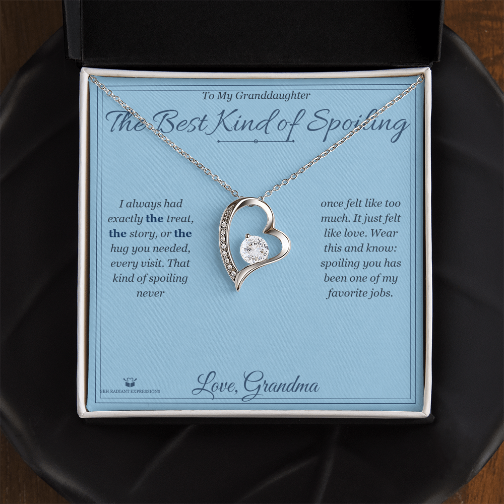 The Best Kind of Spoiling - Forever Love Necklace for Granddaughter