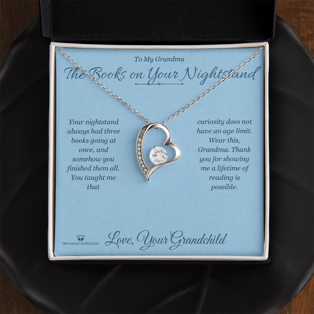 The Books on Your Nightstand - Forever Love Necklace for Grandmother