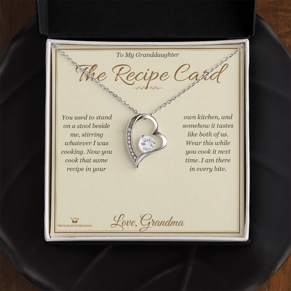 The Recipe Card - Forever Love Necklace for Granddaughter