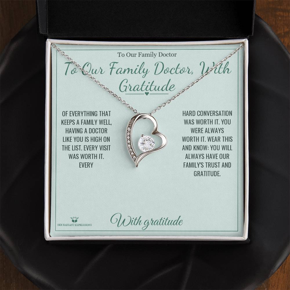 To Our Family Doctor, With Gratitude - Forever Love Necklace for Doctor