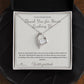 Thank You for Never Rushing Us - Forever Love Necklace for Doctor